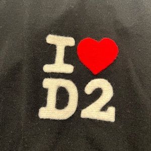 Dsquared2 I Love D2 Wool Turtleneck